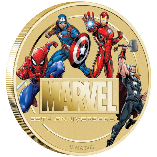 85th Anniversary of Marvel Stamp & Coin Set 2024 Perth Mint