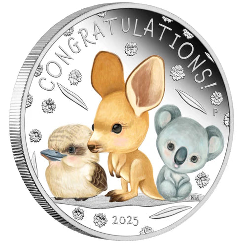 Newborn 2025 1/2oz Silver Proof Coloured Coin Perth Mint