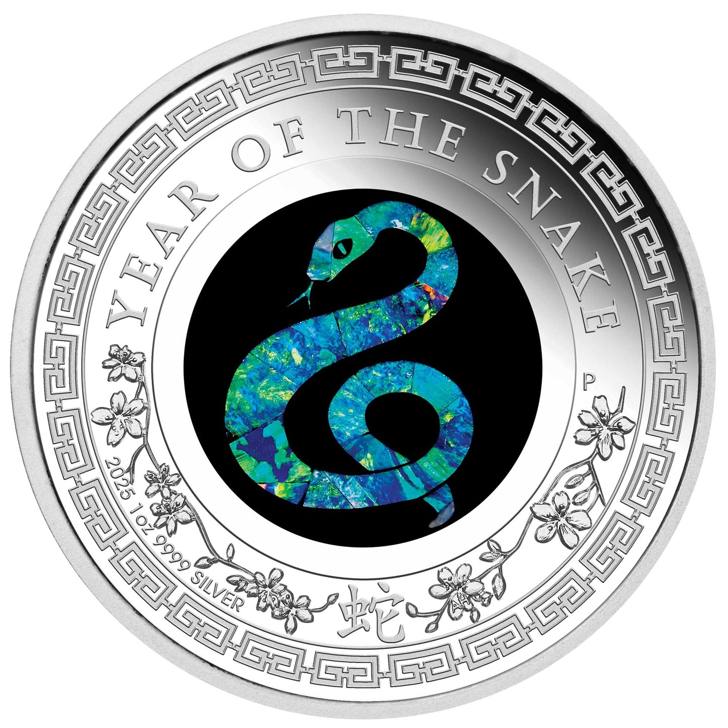 Australian Opal Lunar Series 2025 Year of the Snake 1oz Silver Proof Coin