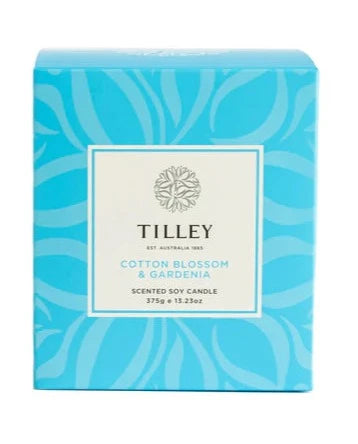 Tilley Scented Soy Candle 375g | Cotton Blossom & Gardenia
