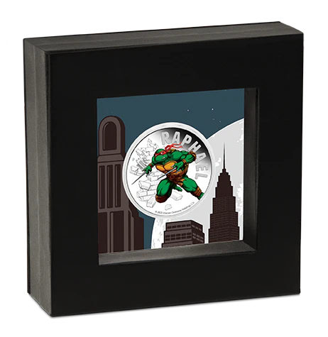 Teenage Mutant Ninja Turtles Raphael 2025 1oz Silver Proof Coloured Coin Perth Mint