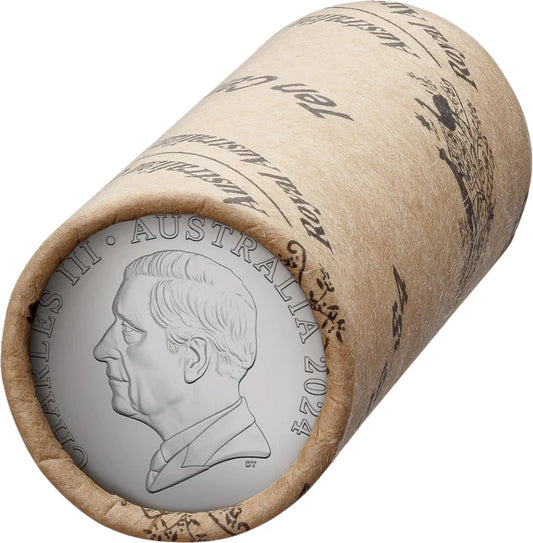 2024 10c Circulating Coin Roll Premium (H/T) King Charles III