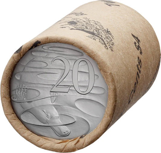 2024 20c Circulating Coin Roll Non-Premium (H/H or T/T) King Charles III