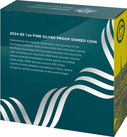 Mint Coins | Australian Olympic Team 2024 $5 Silver Proof Domed Coin
