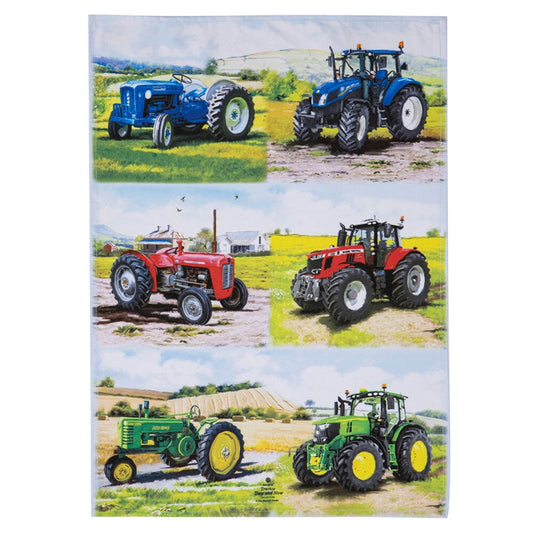 Ashdene Tractors Then/Now 2pk Kitchen Towels