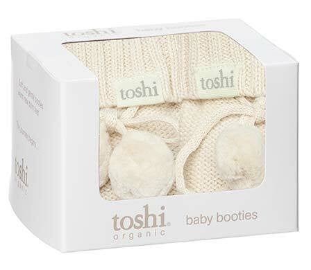 Toshi Organic Booties | Cream [Size:000]