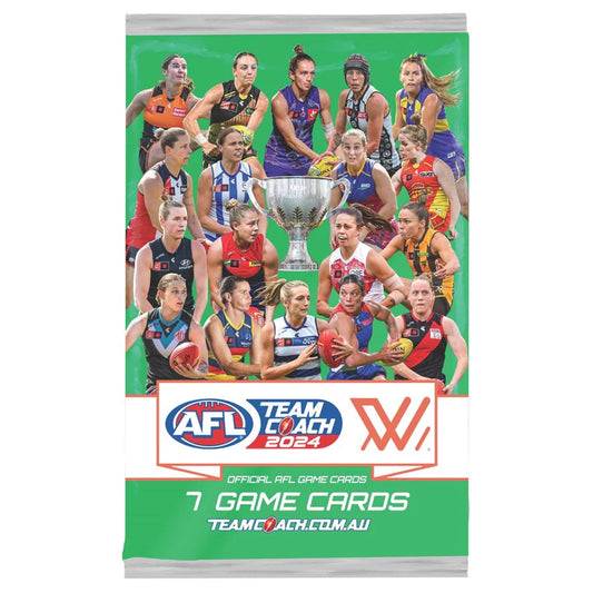 AFLW Team Coach Footy Card Packs: 2024