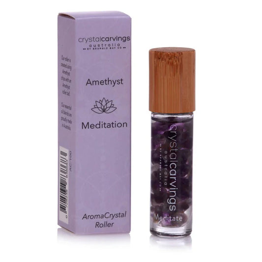 Aroma Crystal Roller Meditation | Amethyst