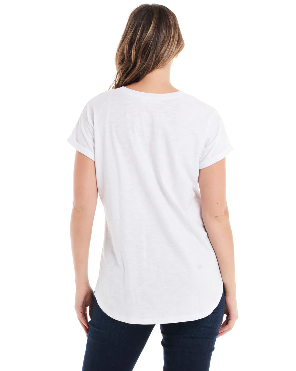 Hailey Short Sleeve Top | White