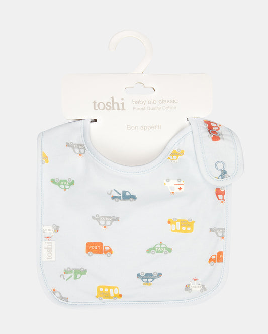 Toshi Baby Bib | Working Wheels