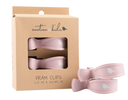 Pram Clips | Dusty Pink 2pk