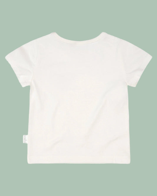 Toshi Organic Tee S/S Logo | Cream