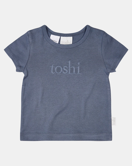 Toshi Organic Tee S/S Logo | Moonlight