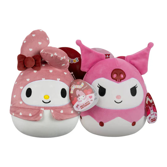 Squishmallows Valentine Hello Kitty & Friend Pairs | My Melody & Kuromi