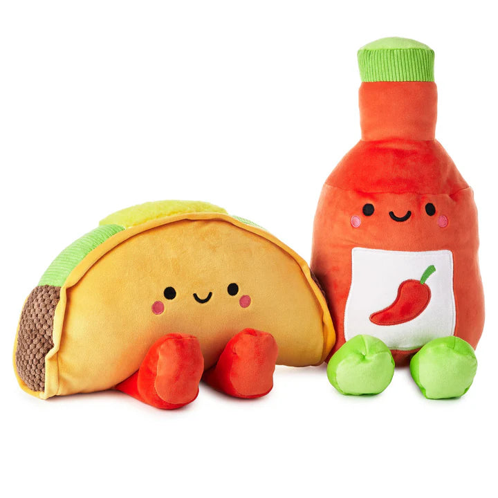 Hallmark Better Together Magnetic Plush | Large Taco & Hot Sauce