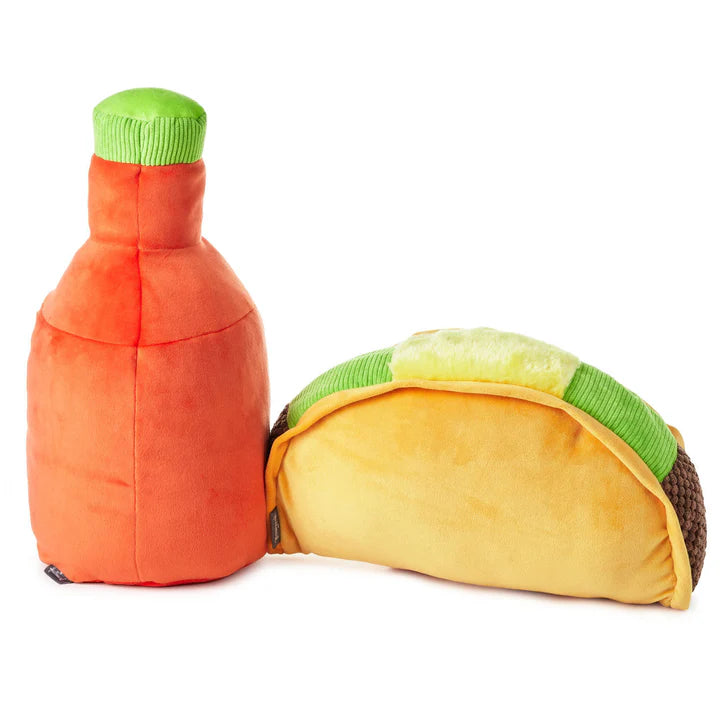 Hallmark Better Together Magnetic Plush | Large Taco & Hot Sauce