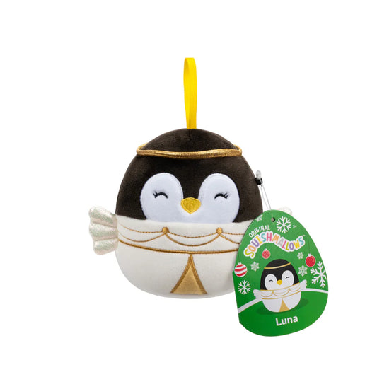 Squishmallows Christmas 4inch Ornament | Luna the Penguin