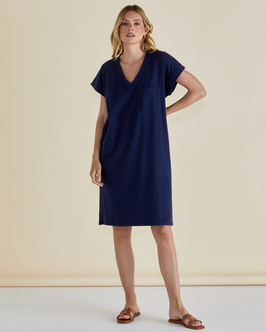 Zena T-Shirt Dress | Blue Ash