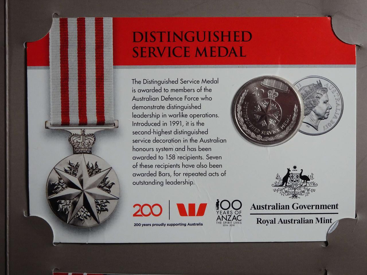 Legends of the Anzacs Medals of Honour 14 Coin Set