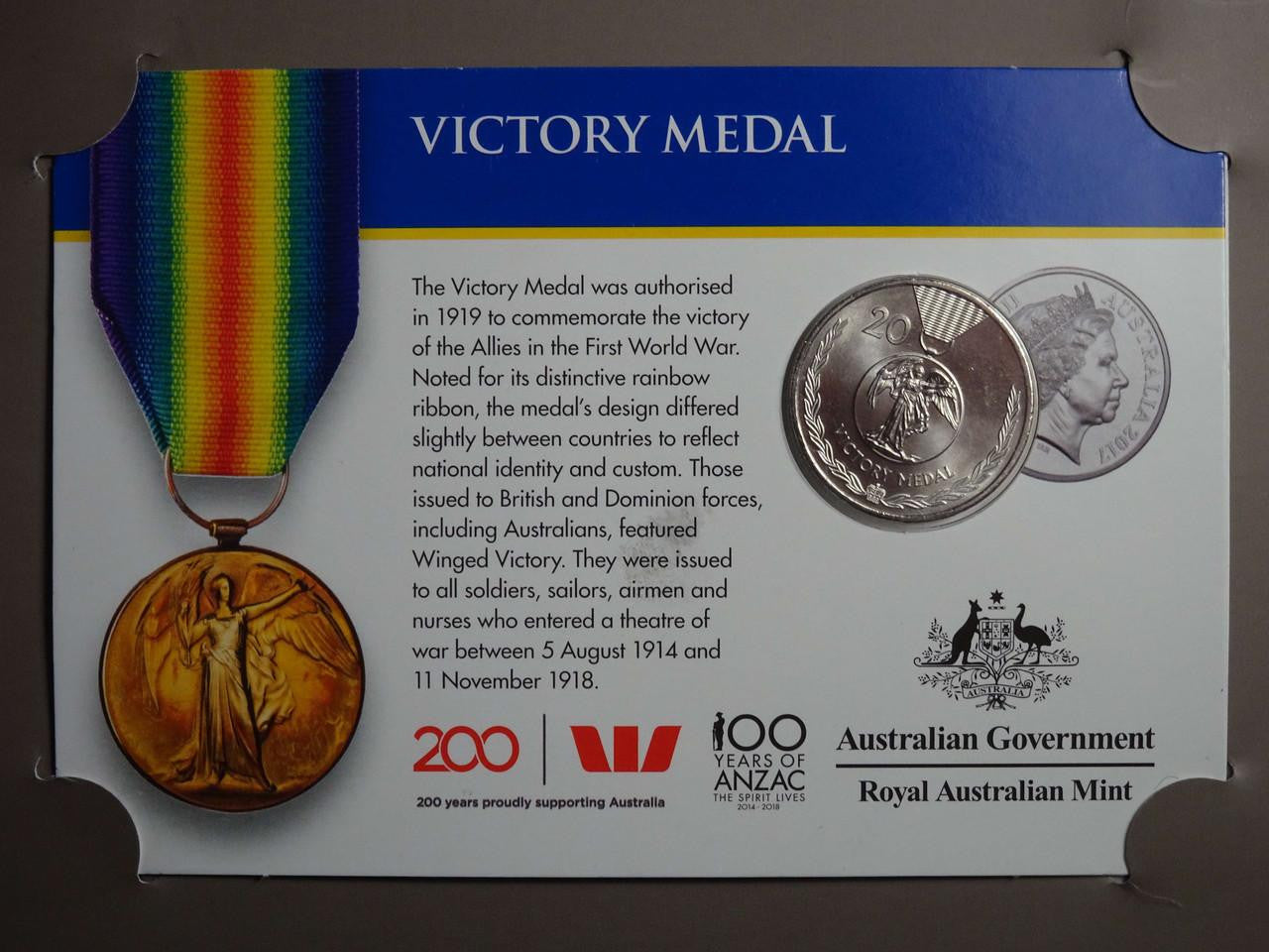 Legends of the Anzacs Medals of Honour 14 Coin Set