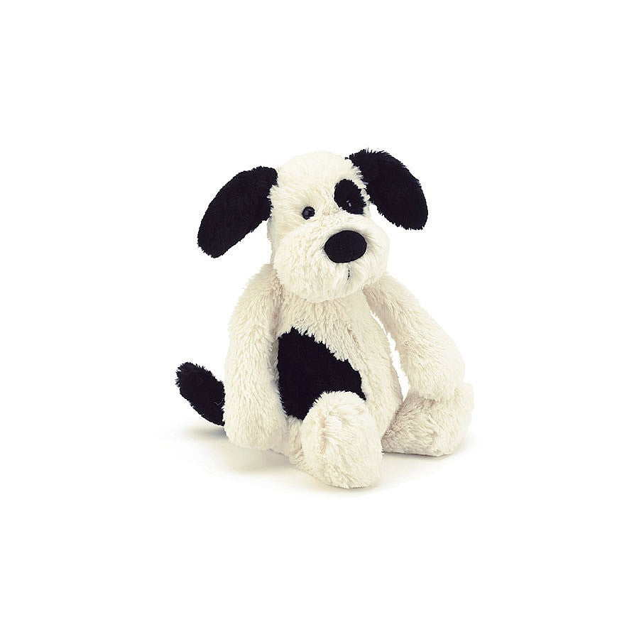 Jellycat Bashful Black & White Puppy Small