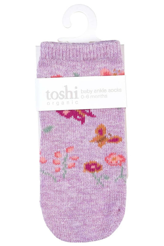 Toshi Organic Socks | Ankle Lavandula